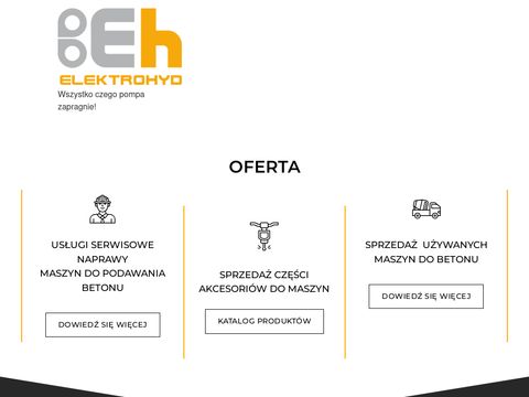 Elektrohyd.pl pompy do betonu sprzedaż