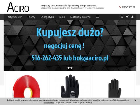 Aciro.pl sprzęt i odzież BHP dla spawalnictwa