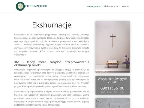 Ekshumacje.ue portal funeralny