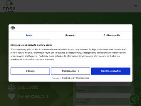 Cdsrecycling.pl transport odpadów przemysłowych