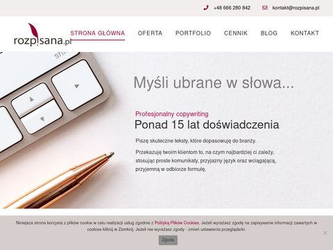 Copywriting - pisanie tekstów i artykułów