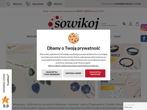 Sowikoj szal z jedwabiu ręcznie malowany