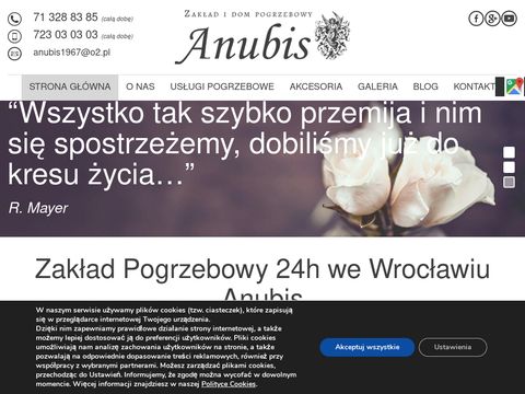 Anubis uroczystości pogrzebowe Wrocław